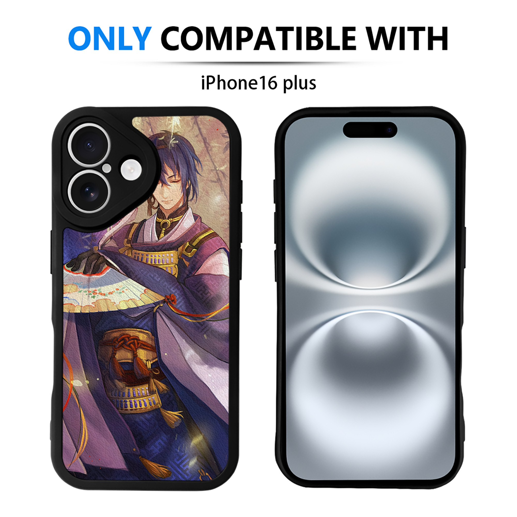 （画像用） 刀剣乱舞 Touken Ranbu 【iPhone 16シリーズ対応】シリコンスマホケース（レザー調） 材質：シリコン